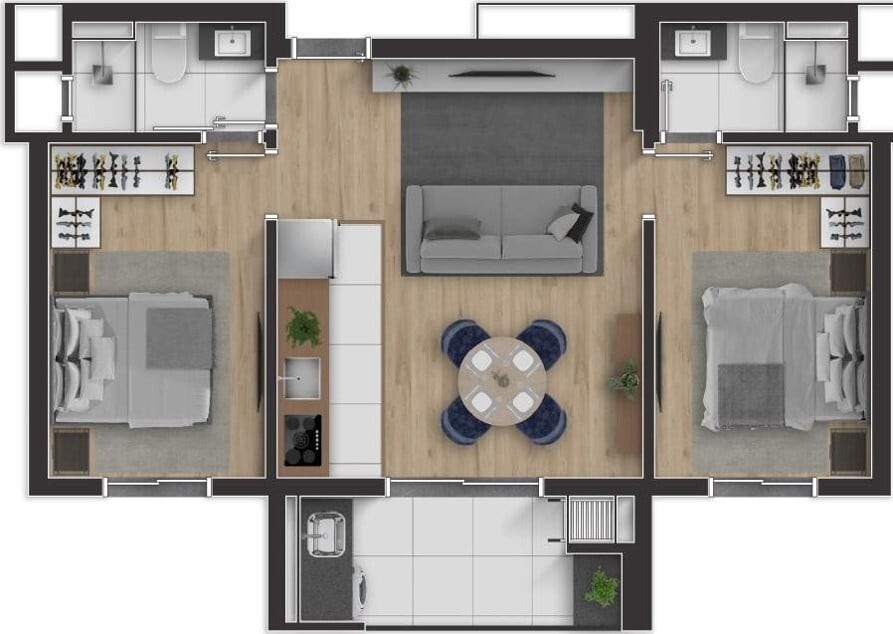 Apartamento à venda com 2 quartos, 57m² - Foto 25