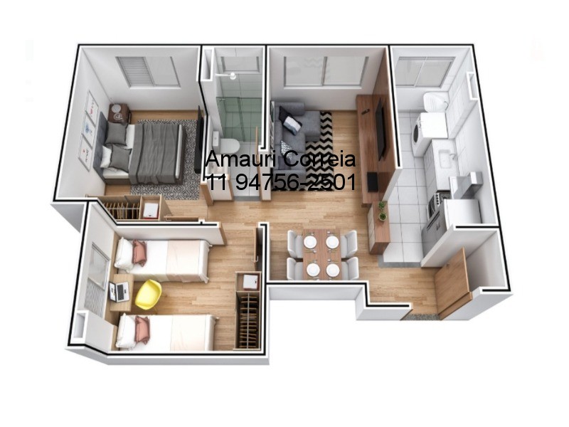 Apartamento à venda com 2 quartos, 43m² - Foto 8