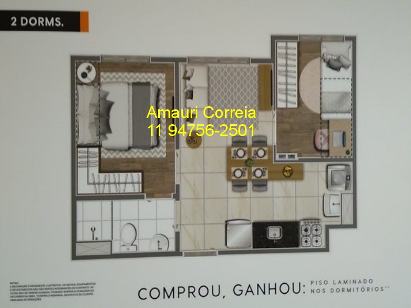 Apartamento à venda com 1 quarto, 38m² - Foto 13