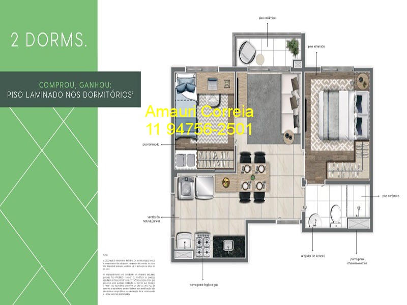 Apartamento à venda com 2 quartos, 35m² - Foto 16