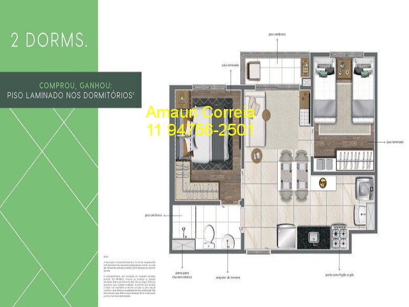 Apartamento à venda com 2 quartos, 35m² - Foto 15