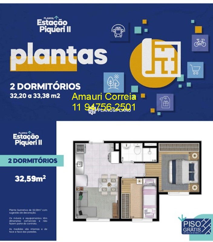 Apartamento à venda com 2 quartos, 32m² - Foto 23