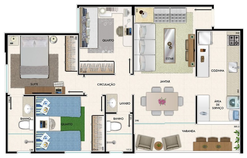 Apartamento à venda com 3 quartos, 74m² - Foto 8