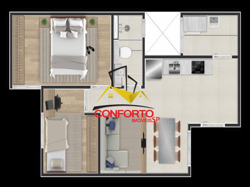 Apartamento à venda com 1 quarto, 39m² - Foto 10