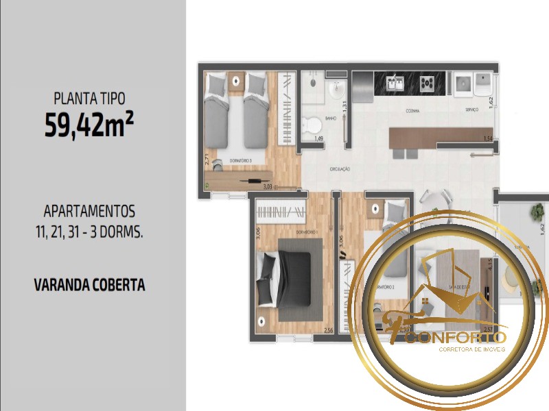 Apartamento à venda com 2 quartos, 48m² - Foto 15