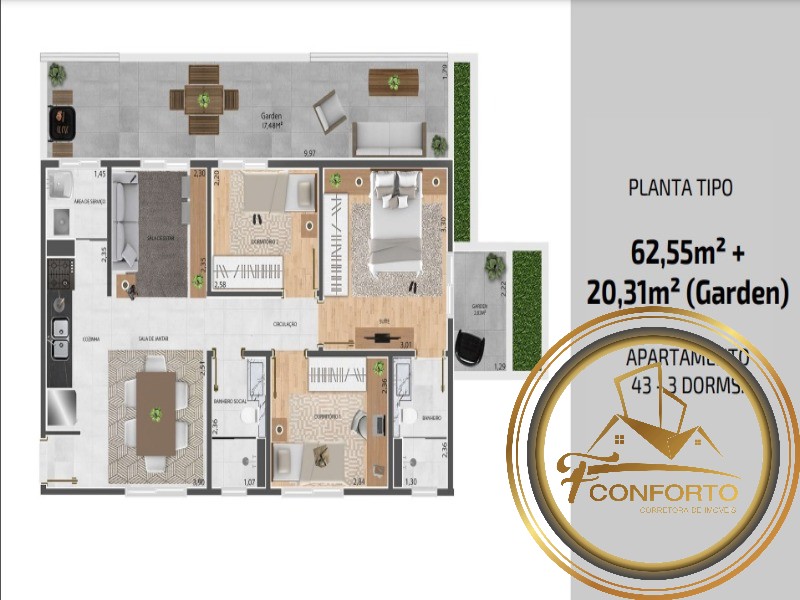 Apartamento à venda com 2 quartos, 48m² - Foto 26