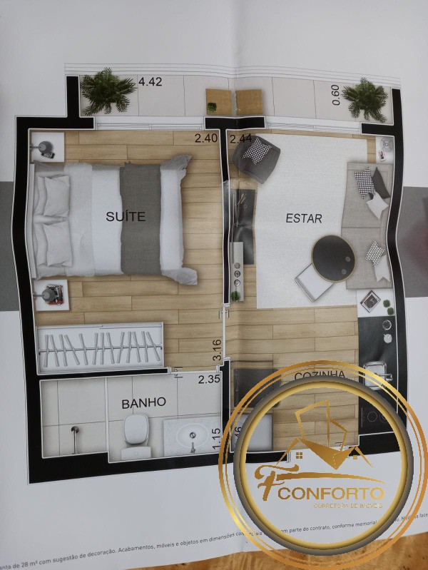 Apartamento à venda com 1 quarto, 28m² - Foto 14