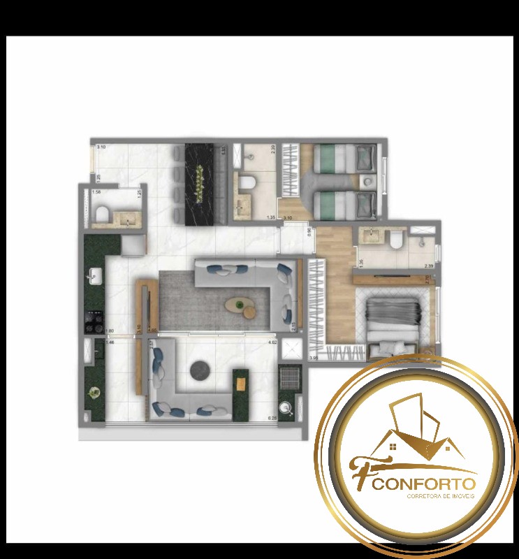 Apartamento à venda com 3 quartos, 126m² - Foto 18