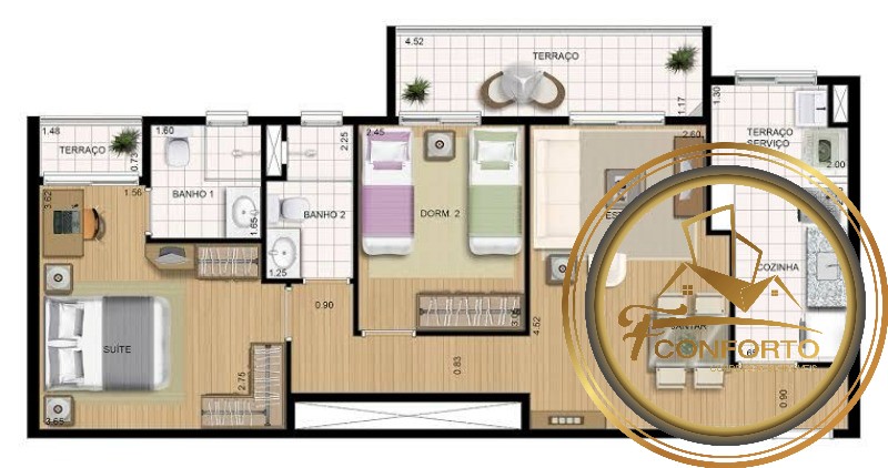 Apartamento à venda com 2 quartos, 65m² - Foto 30