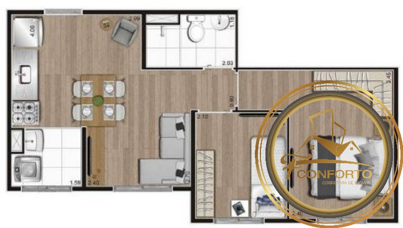 Apartamento à venda com 2 quartos, 37m² - Foto 20