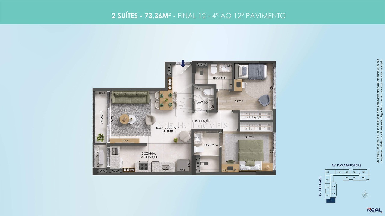 Apartamento à venda com 3 quartos, 87m² - Foto 47