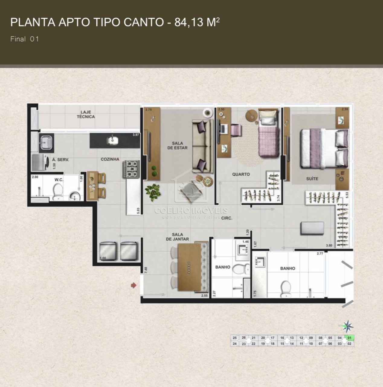 Apartamento à venda com 2 quartos, 84m² - Foto 21