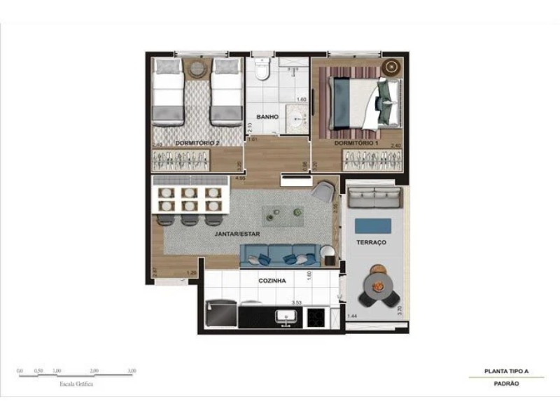 Apartamento à venda com 2 quartos, 52m² - Foto 9