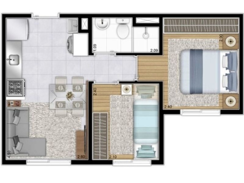 Apartamento à venda com 2 quartos, 32m² - Foto 12