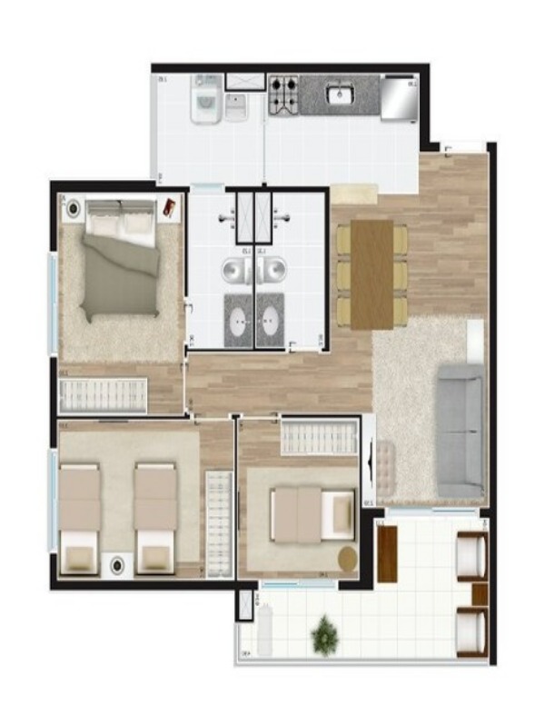 Apartamento à venda com 3 quartos, 72m² - Foto 20