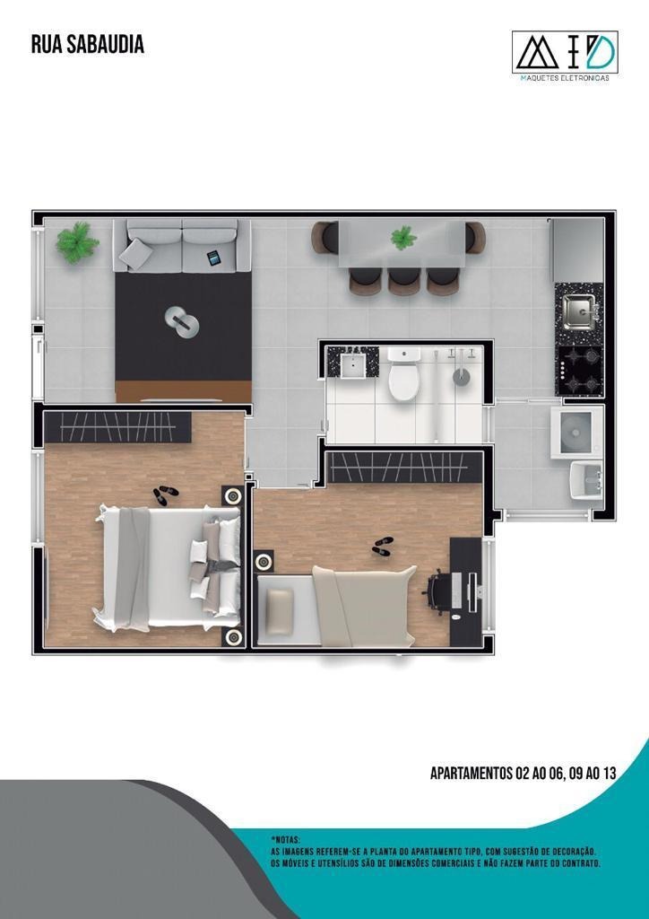 Apartamento à venda com 2 quartos, 41m² - Foto 15