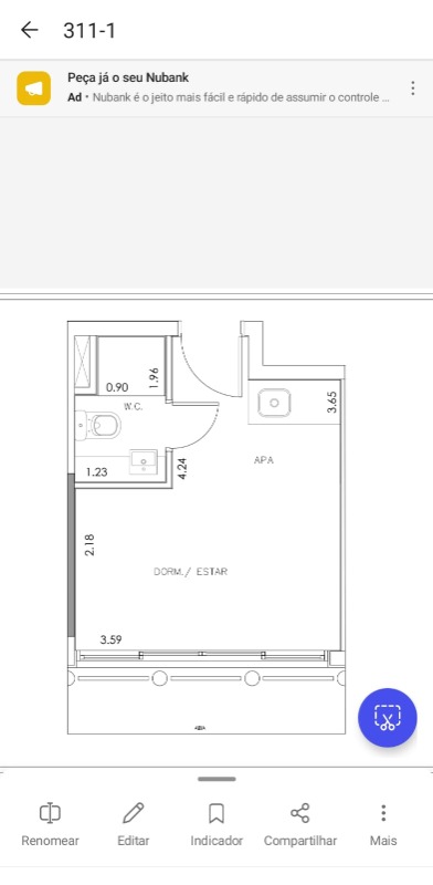 Apartamento à venda com 1 quarto, 17m² - Foto 15