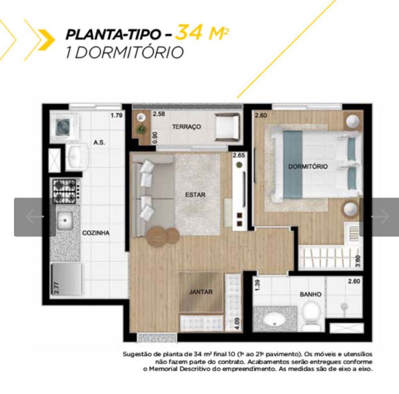 Apartamento à venda com 1 quarto, 34m² - Foto 20