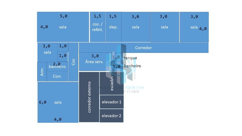 Conjunto Comercial-Sala à venda, 136m² - Foto 8