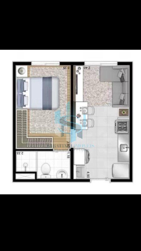 Apartamento à venda com 1 quarto, 26m² - Foto 13