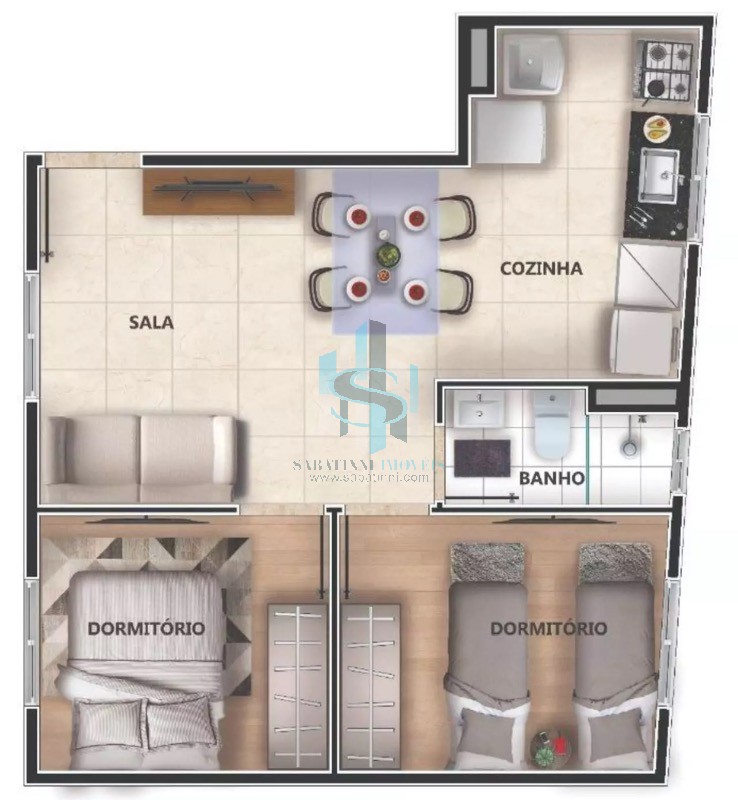 Apartamento à venda com 2 quartos, 45m² - Foto 17