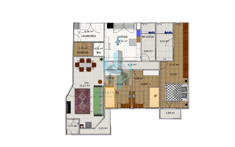 Apartamento à venda com 3 quartos, 113m² - Foto 29