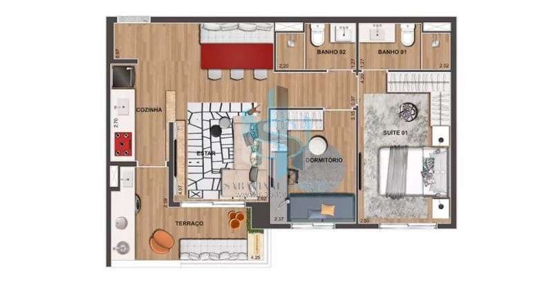 Apartamento à venda com 2 quartos, 62m² - Foto 37