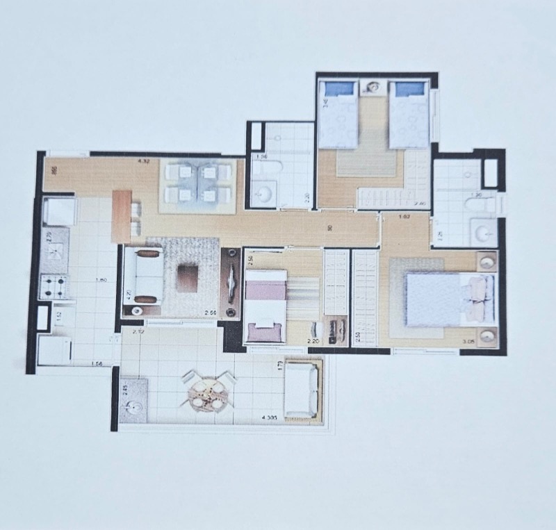 Apartamento, 3 quartos, 70 m² - Foto 44