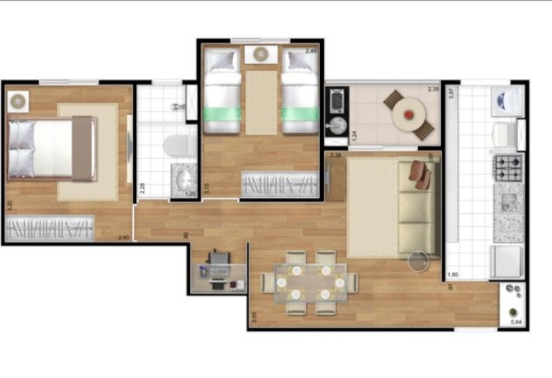 Apartamento, 2 quartos, 50 m² - Foto 11