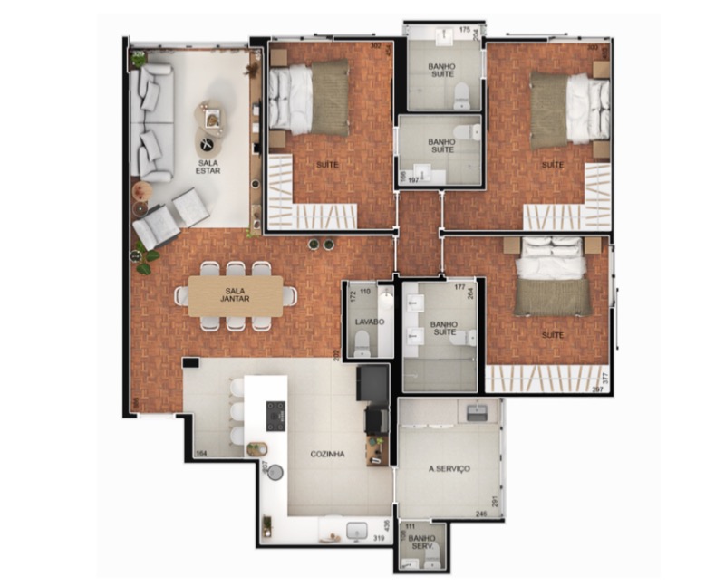 Apartamento, 3 quartos, 128 m² - Foto 12