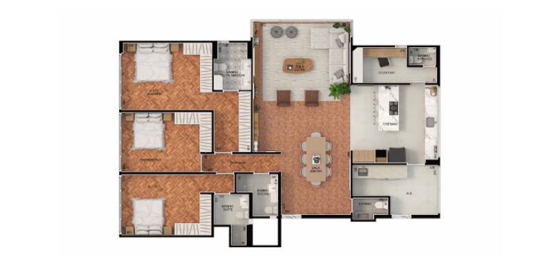 Apartamento, 3 quartos, 167 m² - Foto 13