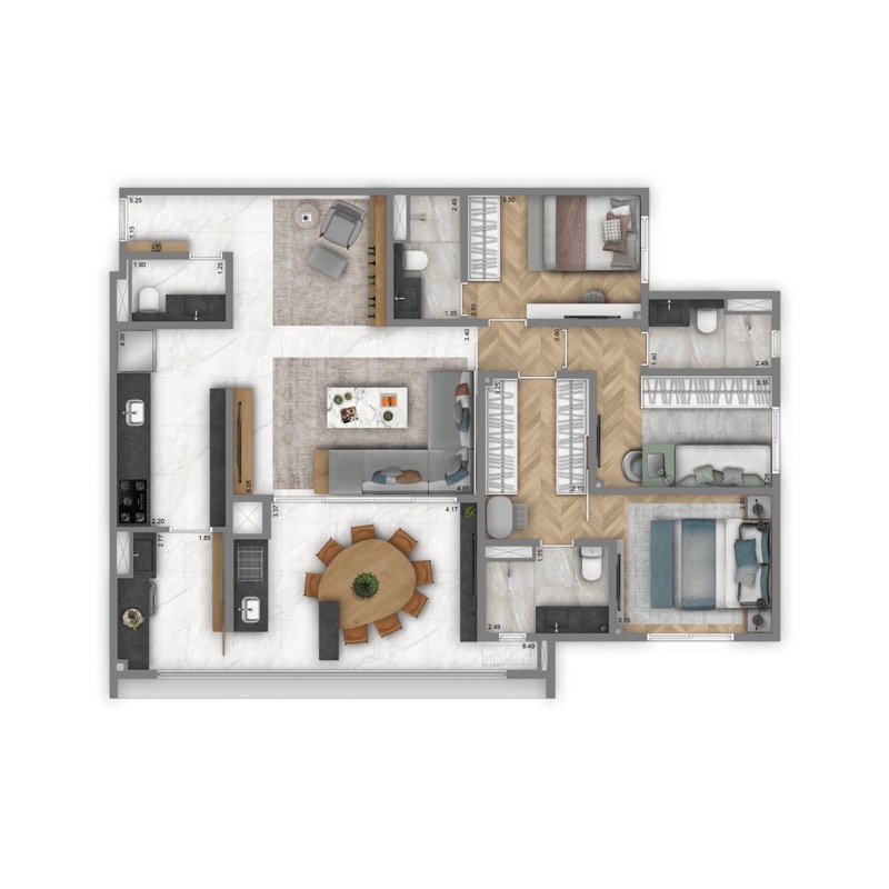 Apartamento, 3 quartos, 122 m² - Foto 25