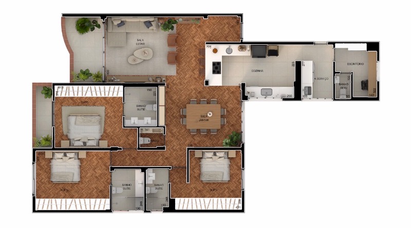 Apartamento, 3 quartos, 177 m² - Foto 39