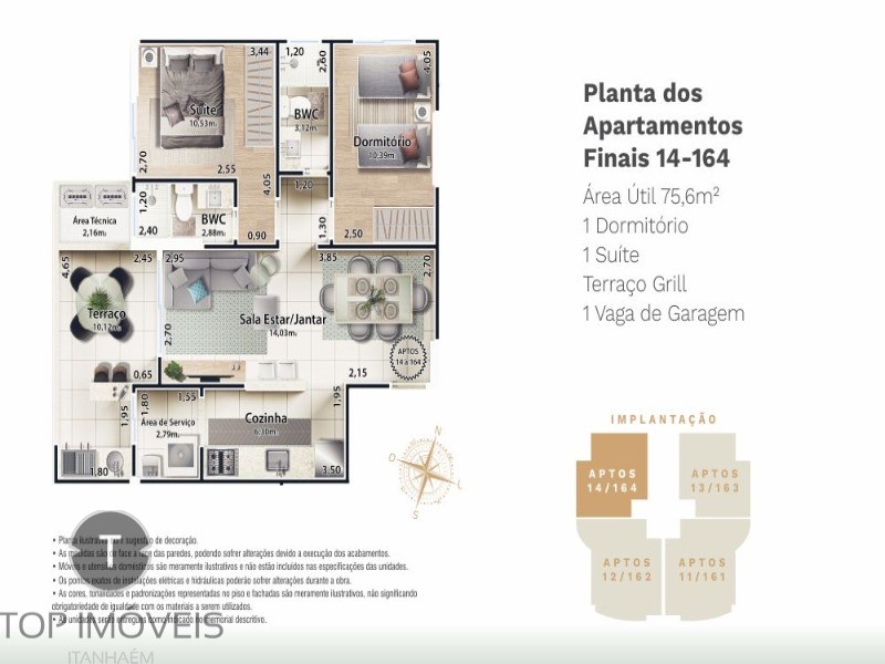 Apartamento à venda com 2 quartos, 75m² - Foto 15