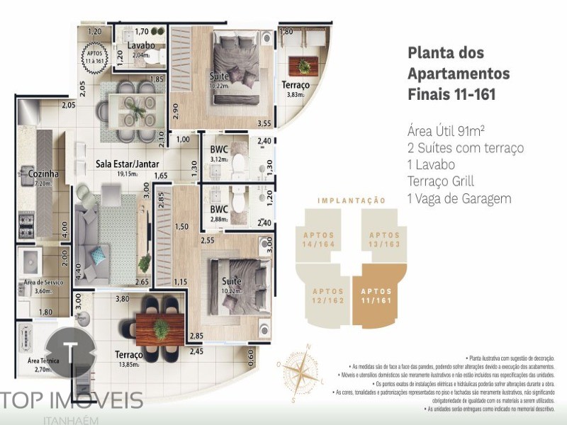 Apartamento à venda com 2 quartos, 75m² - Foto 20