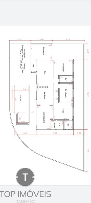 Casa à venda com 3 quartos, 106m² - Foto 4