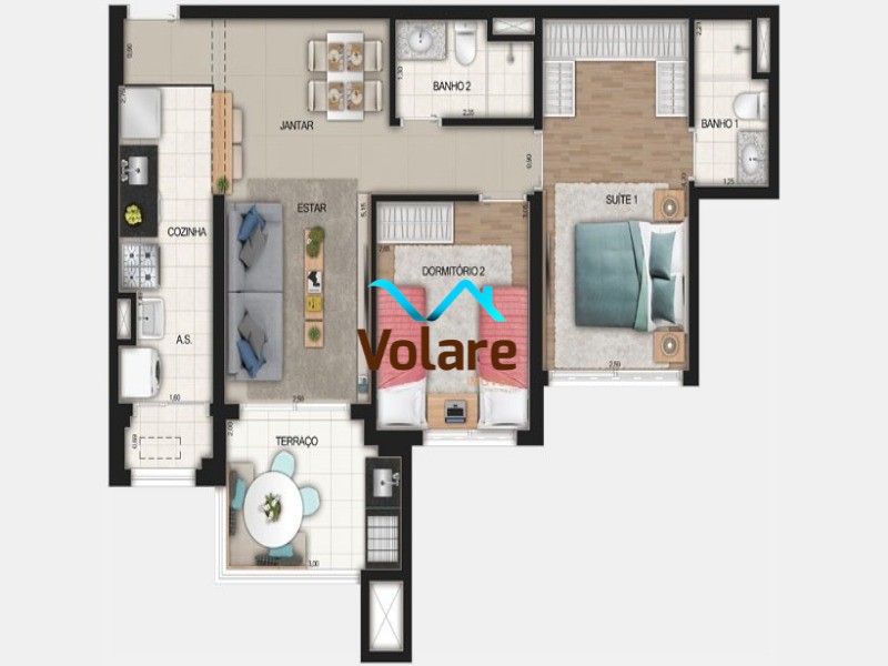 Apartamento à venda com 2 quartos, 67m² - Foto 10