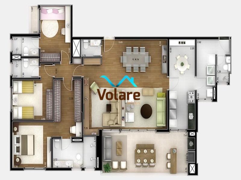 Apartamento à venda com 3 quartos, 170m² - Foto 37