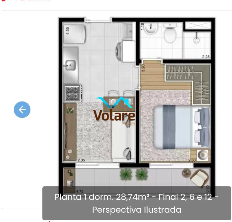 Kitnet e Studio à venda com 1 quarto, 28m² - Foto 10