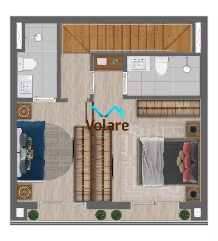 Apartamento à venda com 2 quartos, 75m² - Foto 2