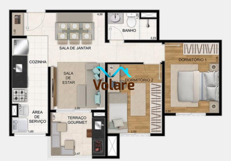 Apartamento à venda com 2 quartos, 53m² - Foto 21