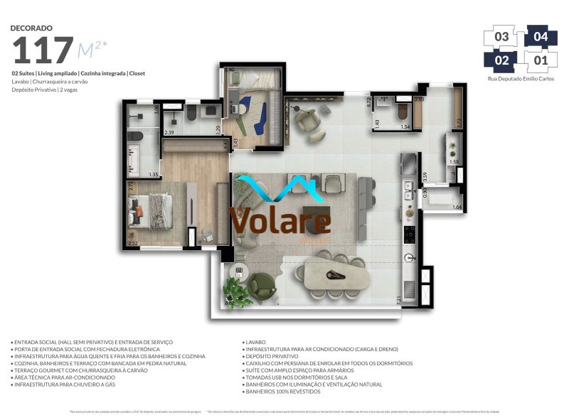 Apartamento à venda com 3 quartos, 117m² - Foto 17