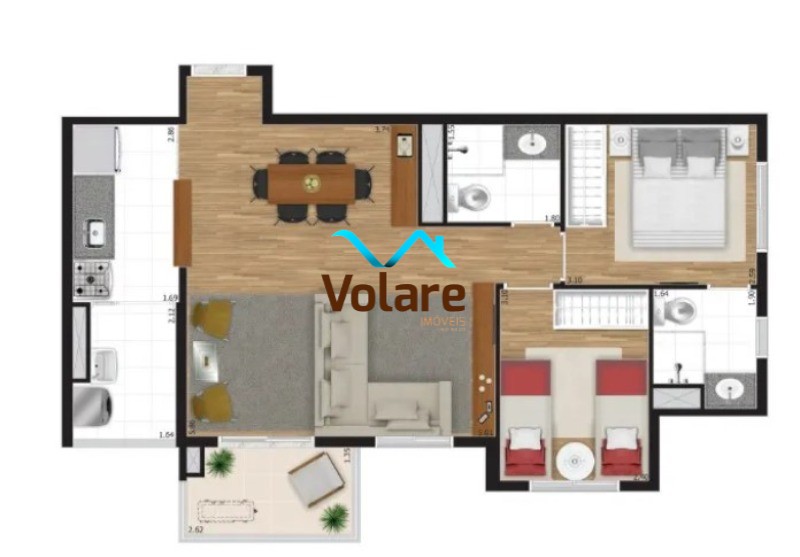 Apartamento à venda com 2 quartos, 68m² - Foto 20