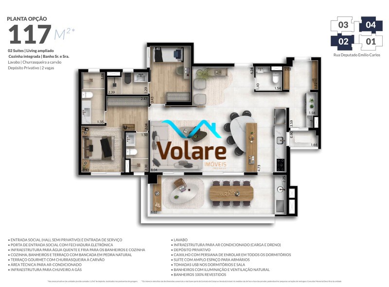 Apartamento à venda com 3 quartos, 117m² - Foto 18