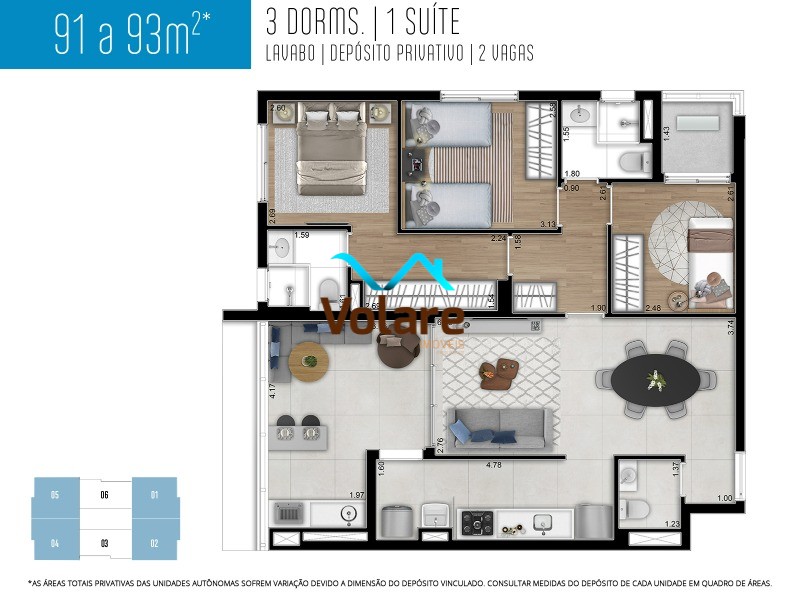 Apartamento à venda com 3 quartos, 92m² - Foto 39