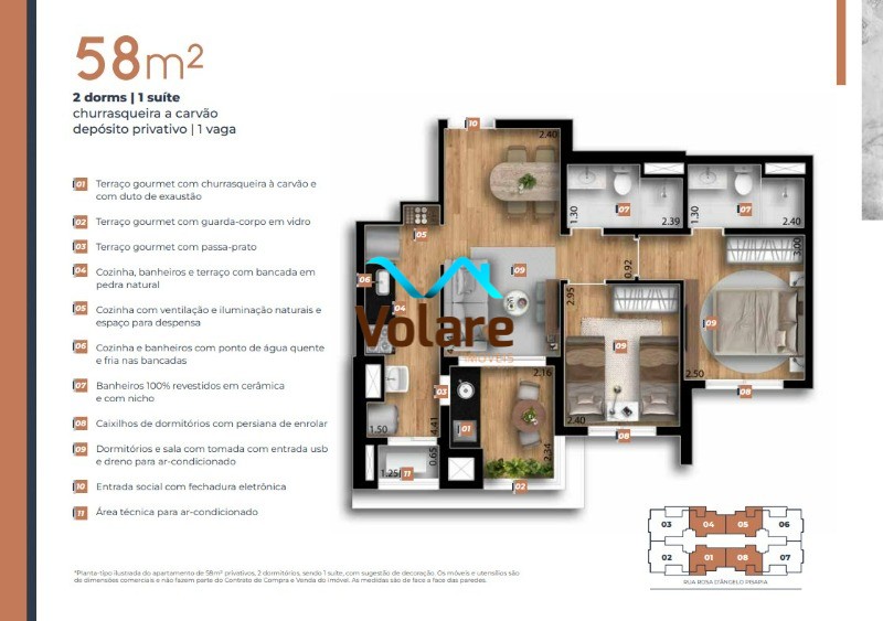 Apartamento à venda com 2 quartos, 58m² - Foto 32