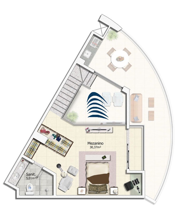 Apartamento, 1 quarto, 103 m² - Foto 13