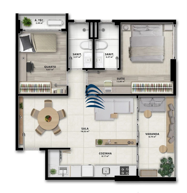 Apartamento, 2 quartos, 67 m² - Foto 29