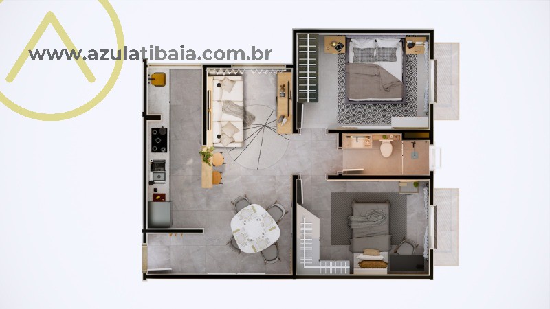 Apartamento à venda com 2 quartos, 55m² - Foto 6