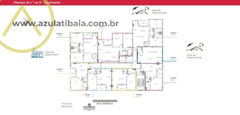 Apartamento à venda com 1 quarto, 46m² - Foto 3